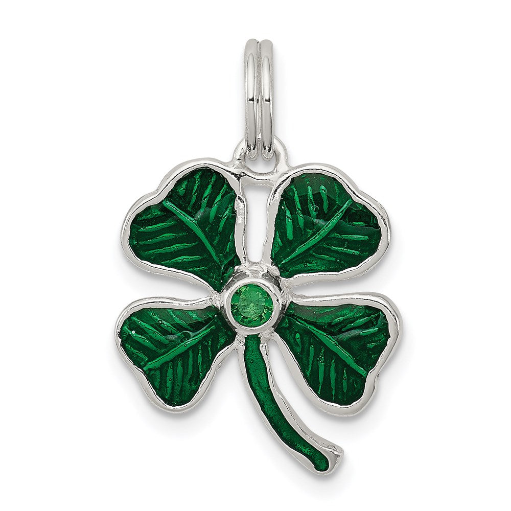 Solid;Polished;Enamel;Sterling silver;Textured back;Fits up to 3mm