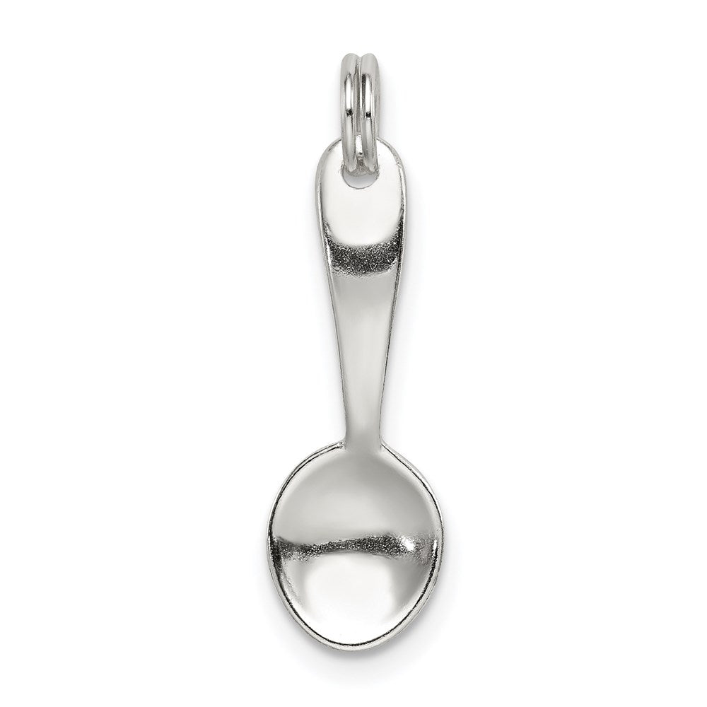 Polished;3-D;Sterling silver