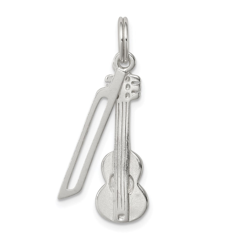 Solid;Casted;Polished;3-D;Sterling silver