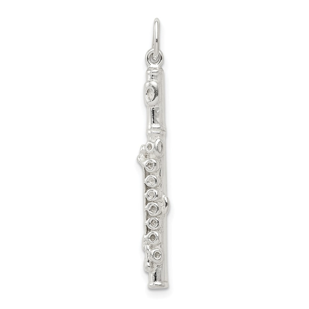 Solid;Casted;Polished;3-D;Sterling silver