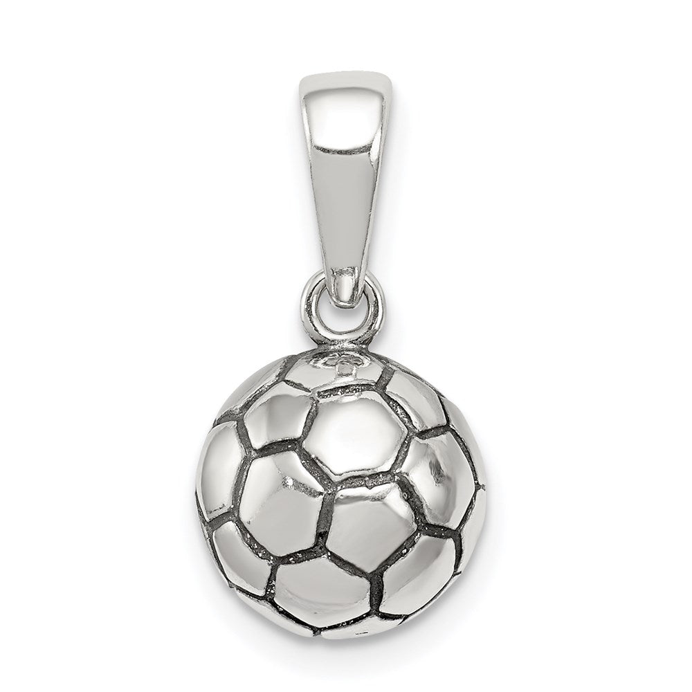 Polished;3-D;Sterling silver;Antiqued