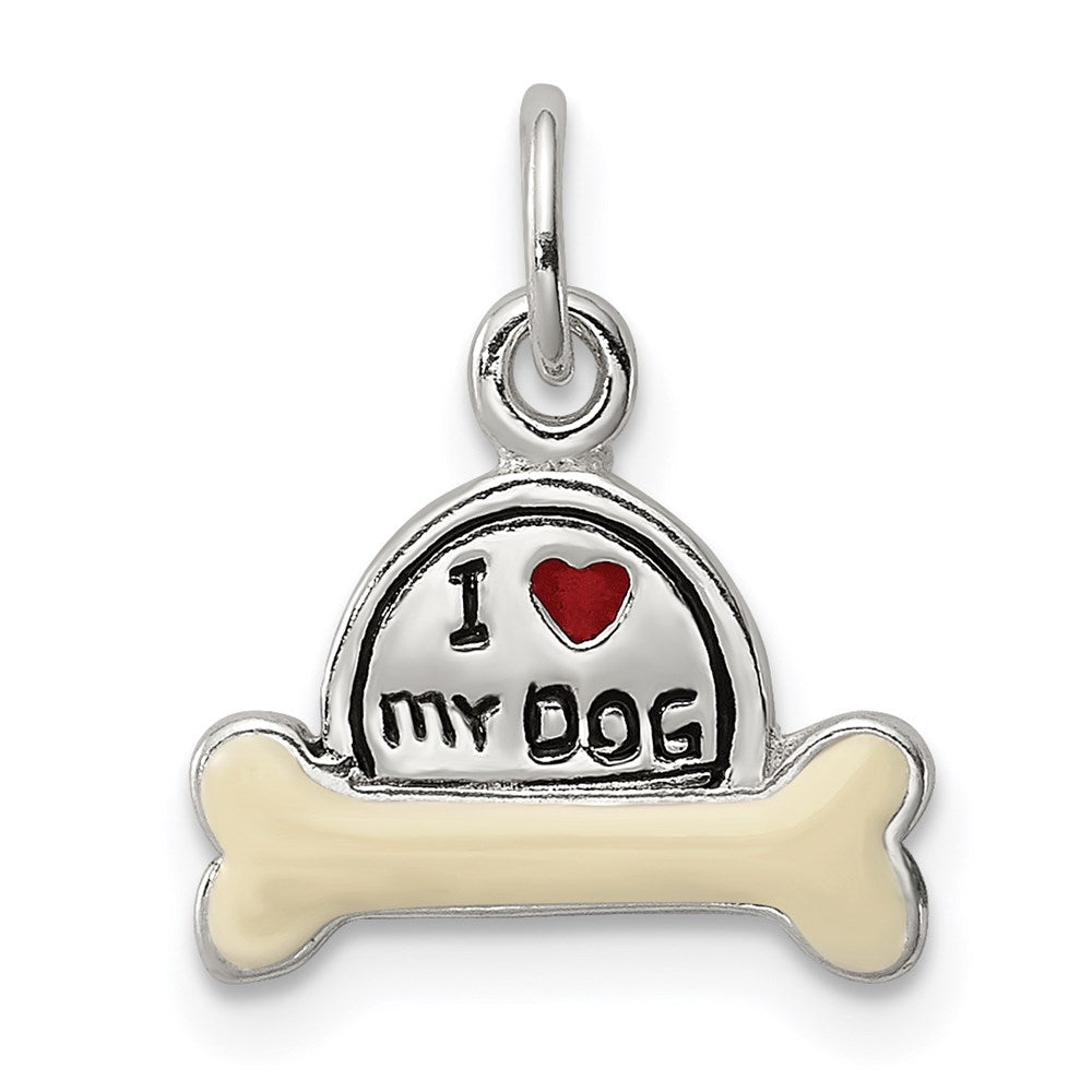 Casted;Polished;Enamel;Sterling silver