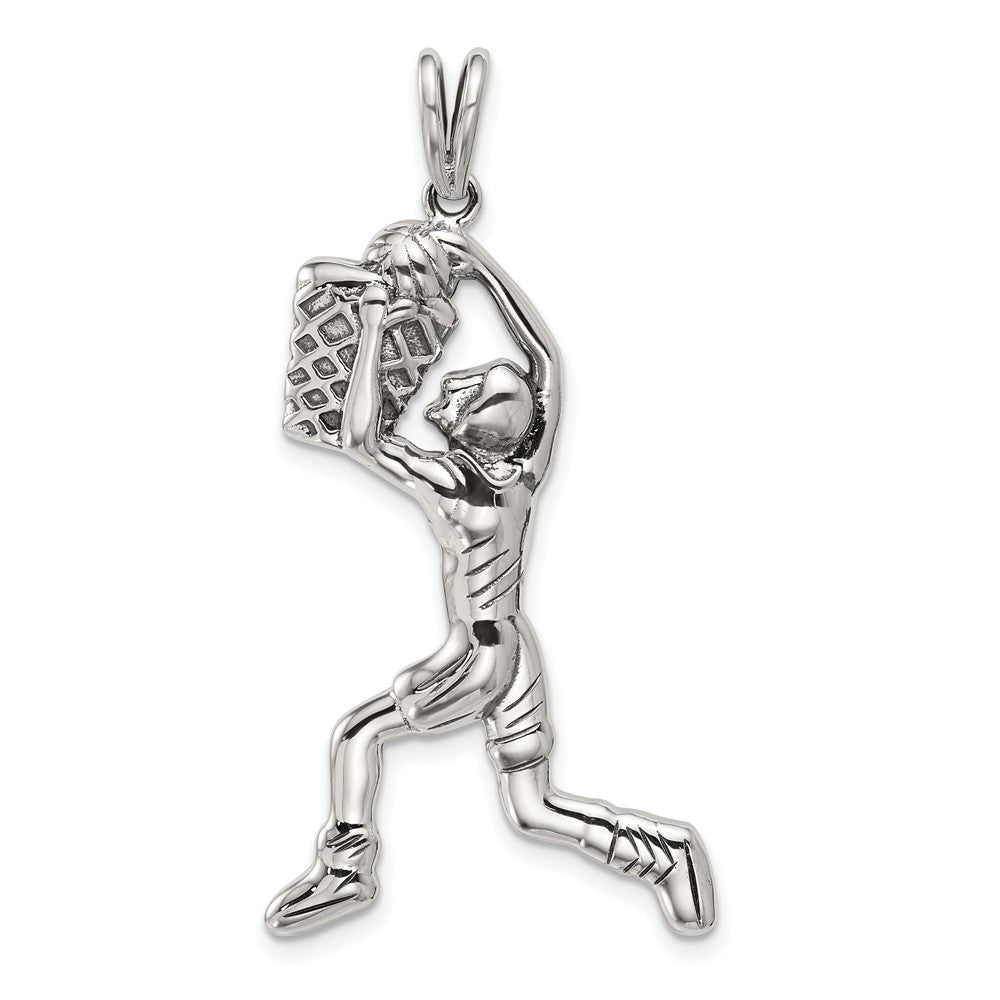Solid;Casted;Polished;Sterling silver