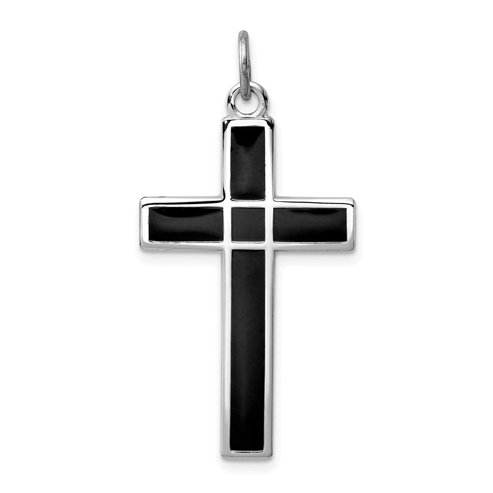 Polished;Enamel;Sterling silver