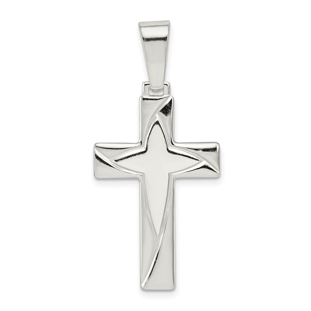 Solid;Polished;Flat back;Sterling silver