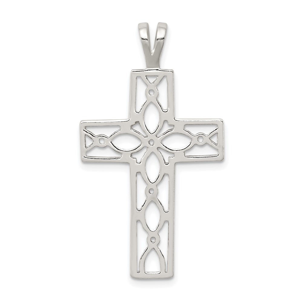 Polished;Sterling silver;Open;Chain slide