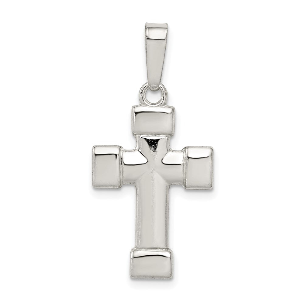 Solid;Polished;Flat back;Sterling silver