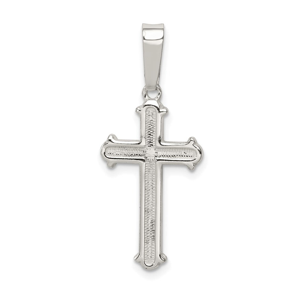 Solid;Polished;Flat back;Sterling silver;Matte finish
