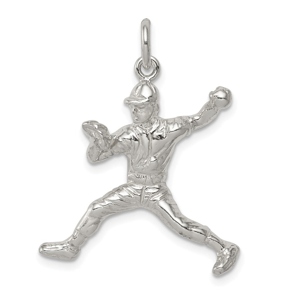Solid;Casted;Polished;Open back;Sterling silver