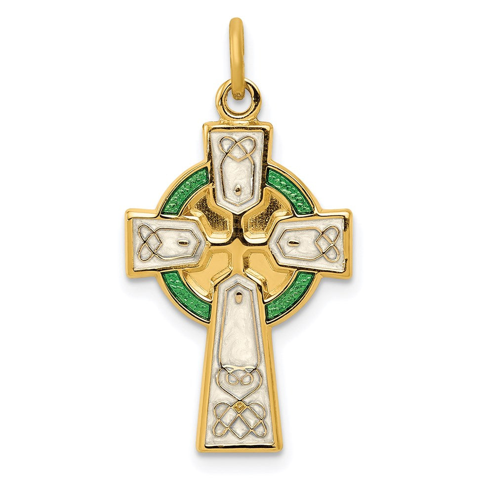 Casted;Polished;Enamel;Sterling silver;Gold-plated