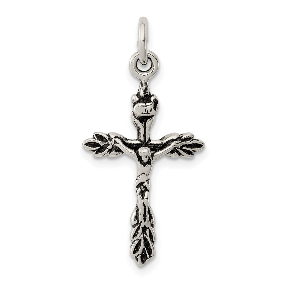 Polished;Sterling silver;Antiqued