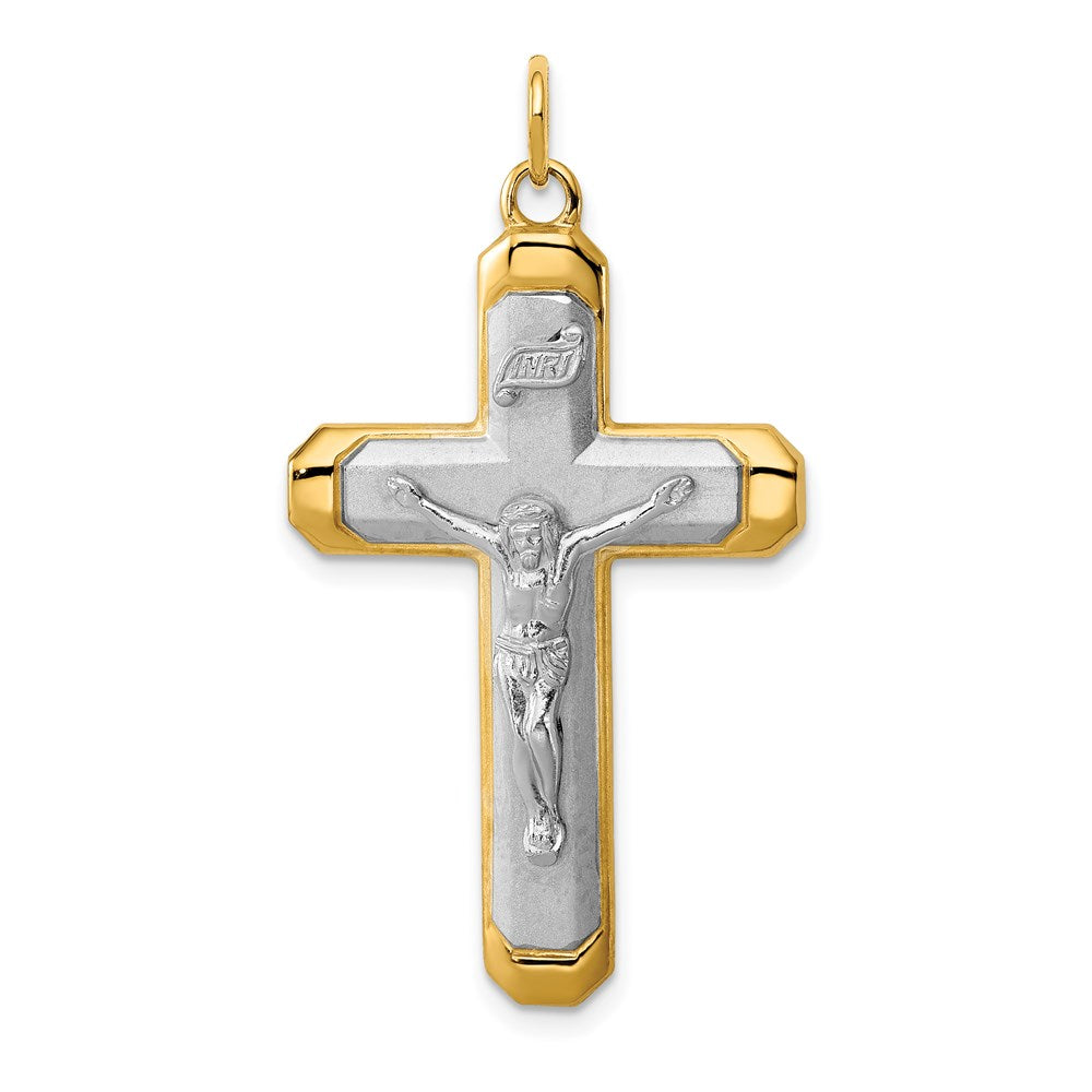 Sterling silver;Polished & satin;Vermeil
