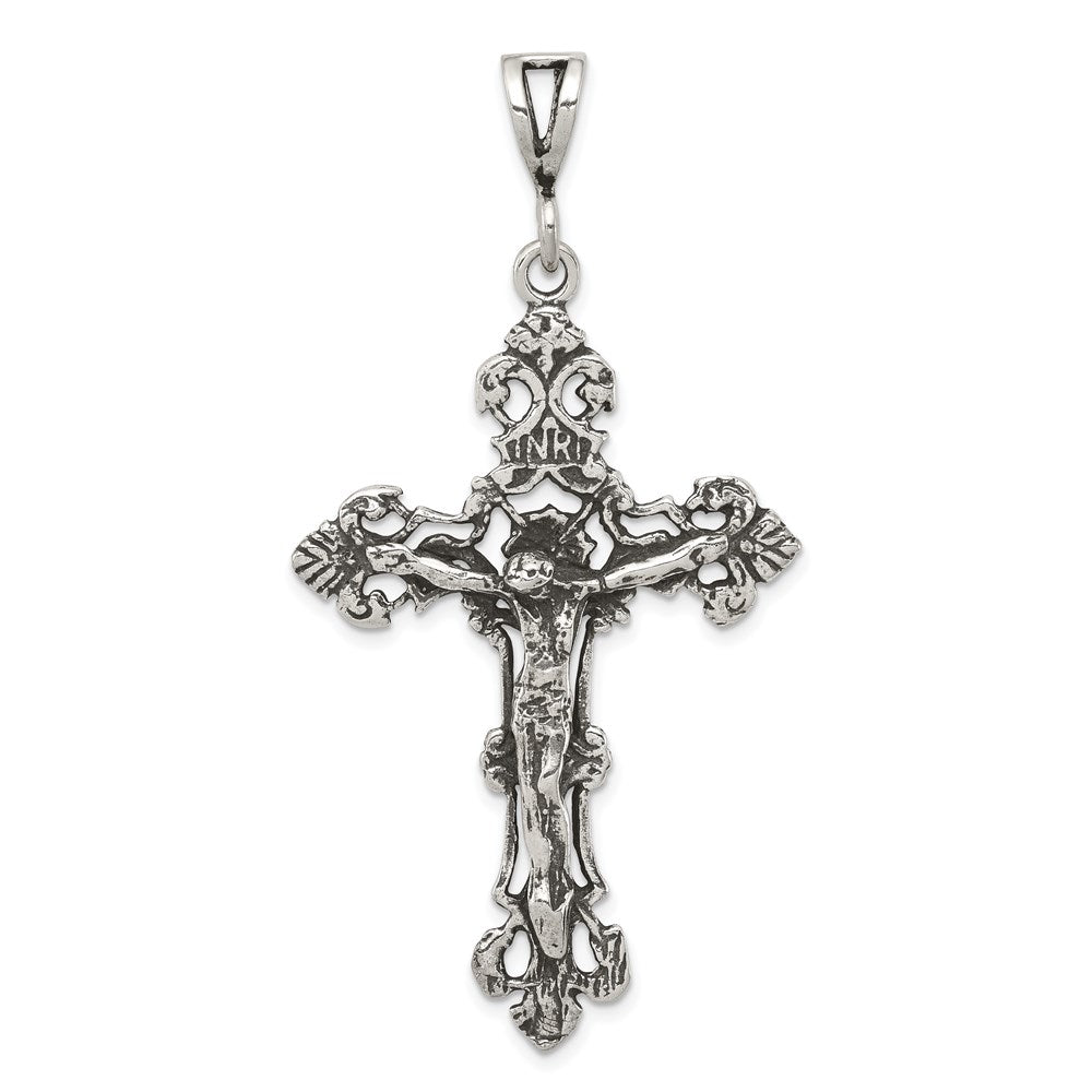 Polished;Sterling silver;Antiqued