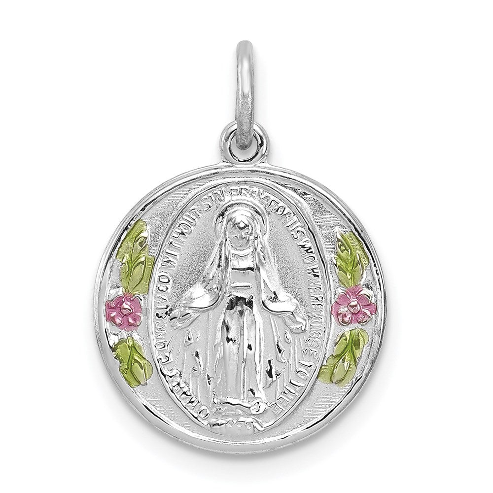 Solid;Enamel;Sterling silver;Polished & satin