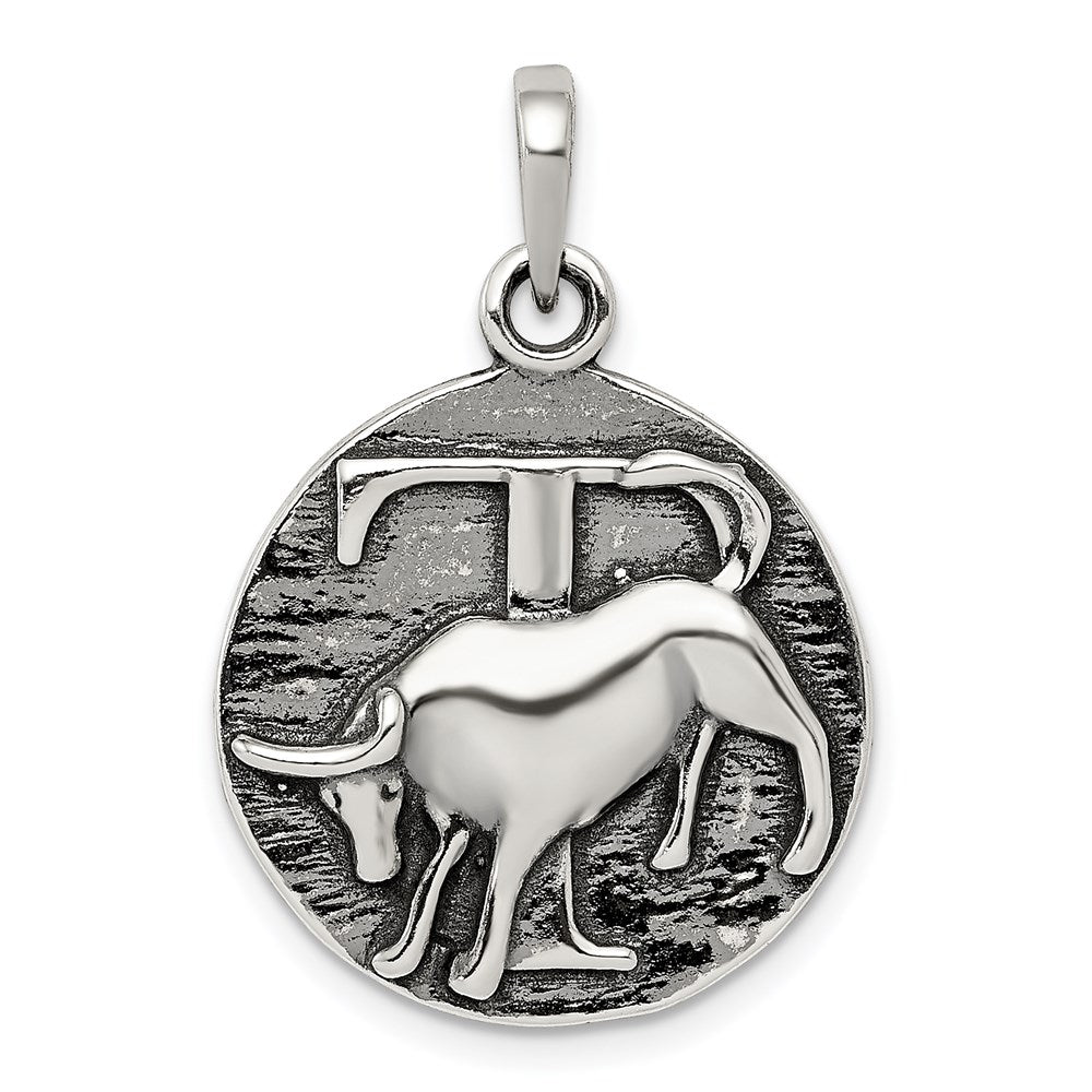 Solid;Casted;Polished back;Sterling silver;Reversible;Round;Textured;Antiqued;Fits up to 4mm