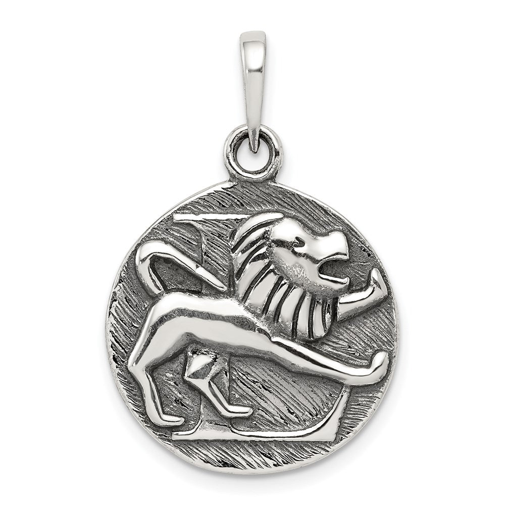 Solid;Casted;Polished back;Sterling silver;Reversible;Round;Textured;Antiqued;Fits up to 4mm