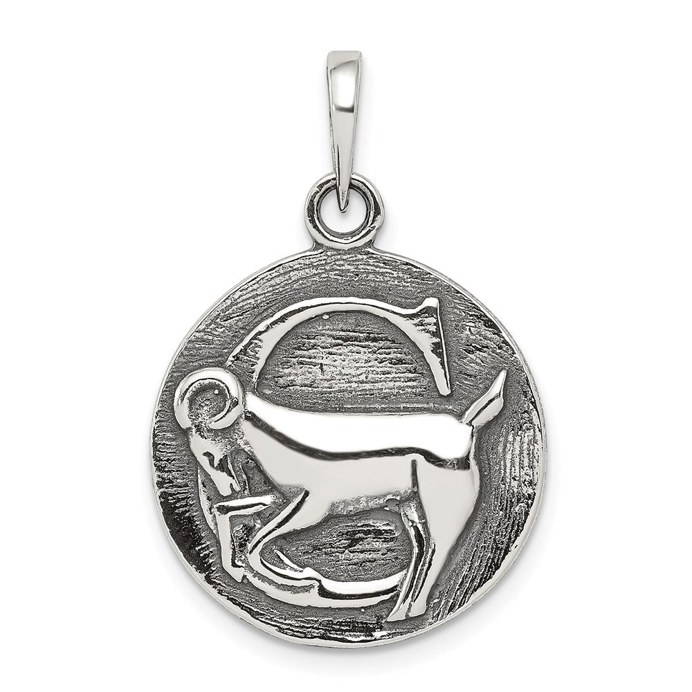 Solid;Casted;Polished back;Sterling silver;Reversible;Round;Textured;Antiqued;Fits up to 4mm