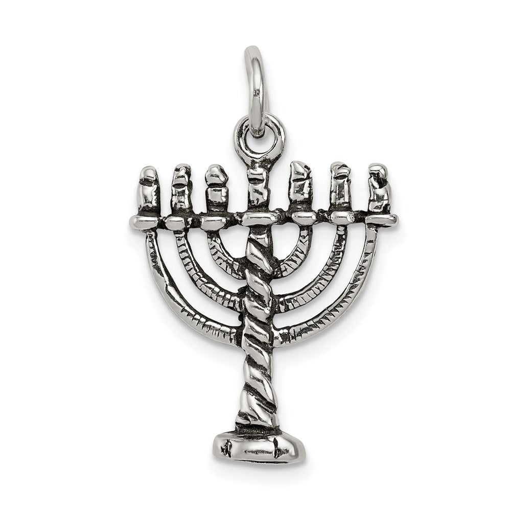 Solid;Sterling silver;Antiqued
