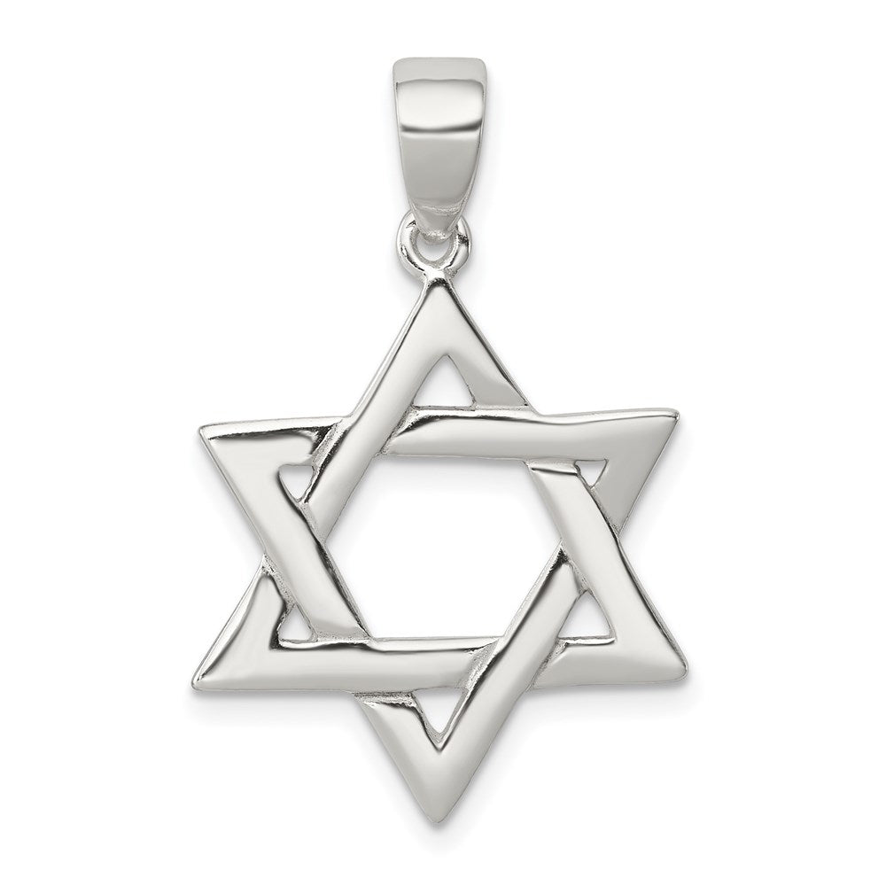 Casted;Polished;Sterling silver;Fits up to 4mm