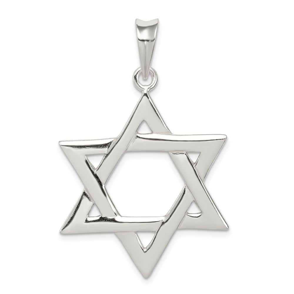 Polished;Sterling silver;Fits up to 6mm