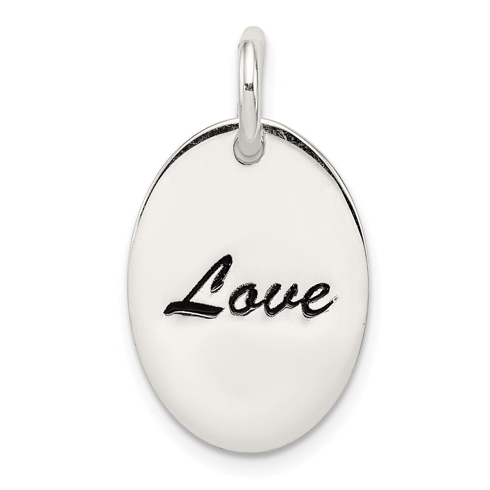 Solid;Polished;Engravable;Enamel;Sterling silver;Oval;Fits up to 3mm