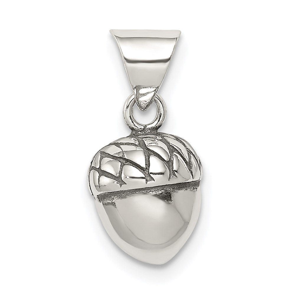 Solid;Polished;3-D;Sterling silver;Antiqued