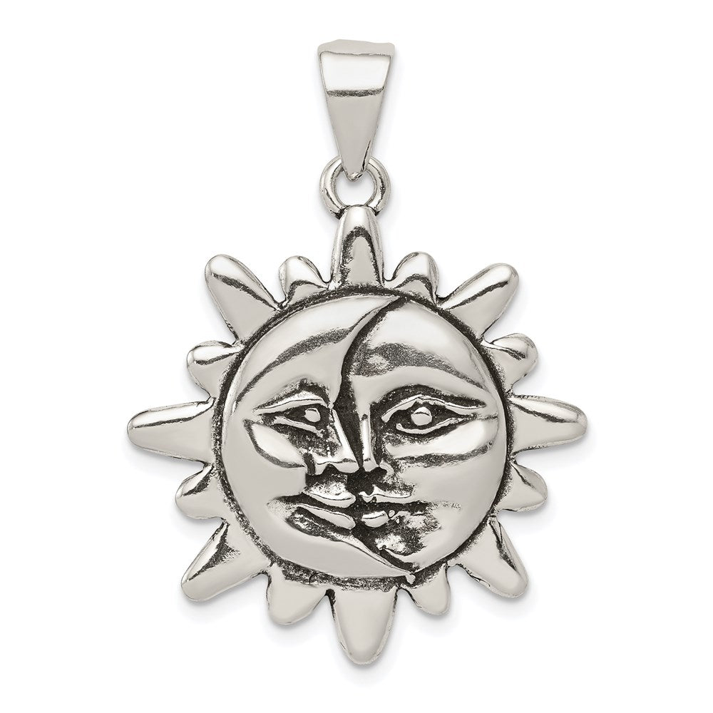 Casted;Polished;Sterling silver;Antiqued