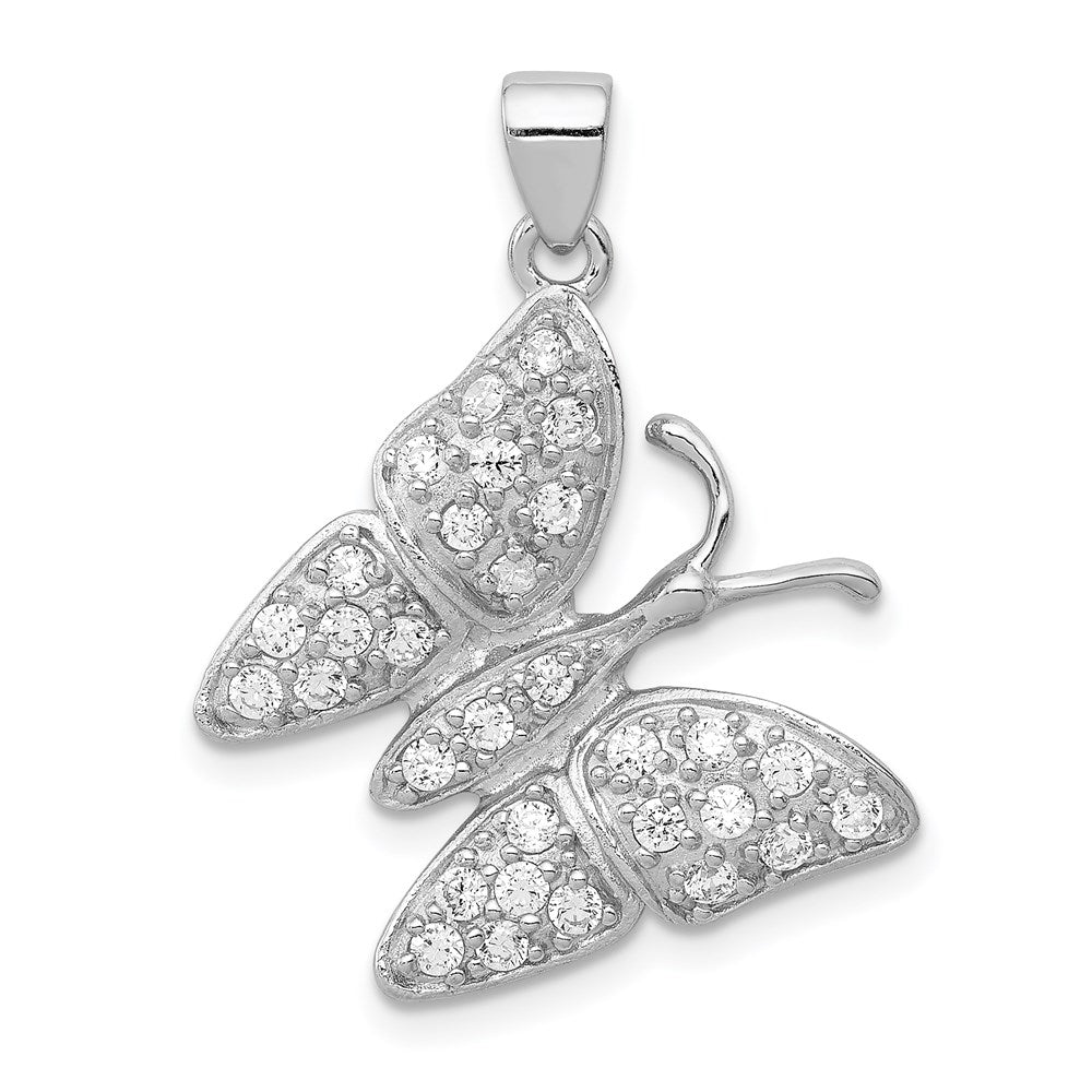 Polished;Open back;Sterling silver;CZ