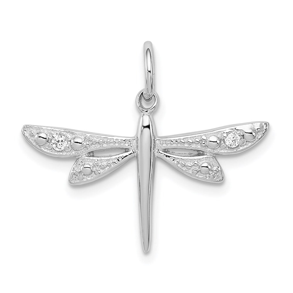 Polished;Flat back;Sterling silver;CZ