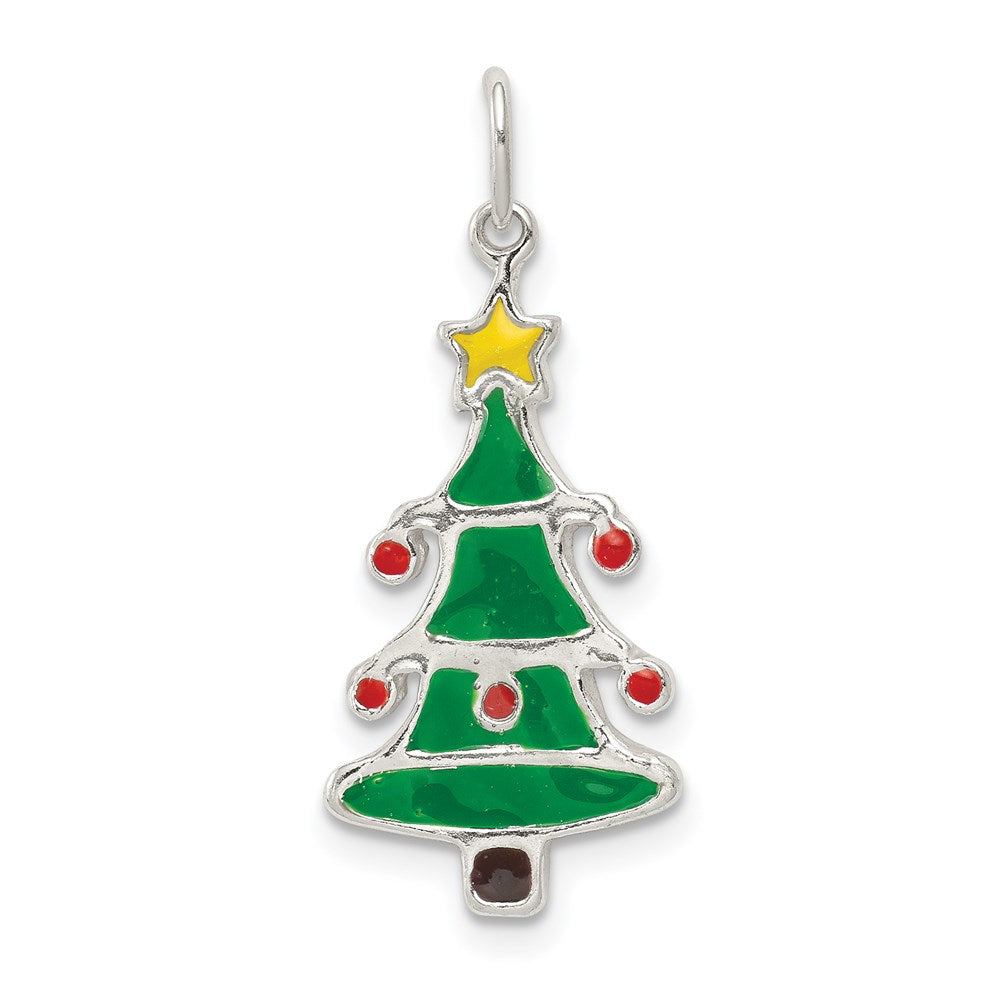 Polished;Flat back;Enamel;Sterling silver