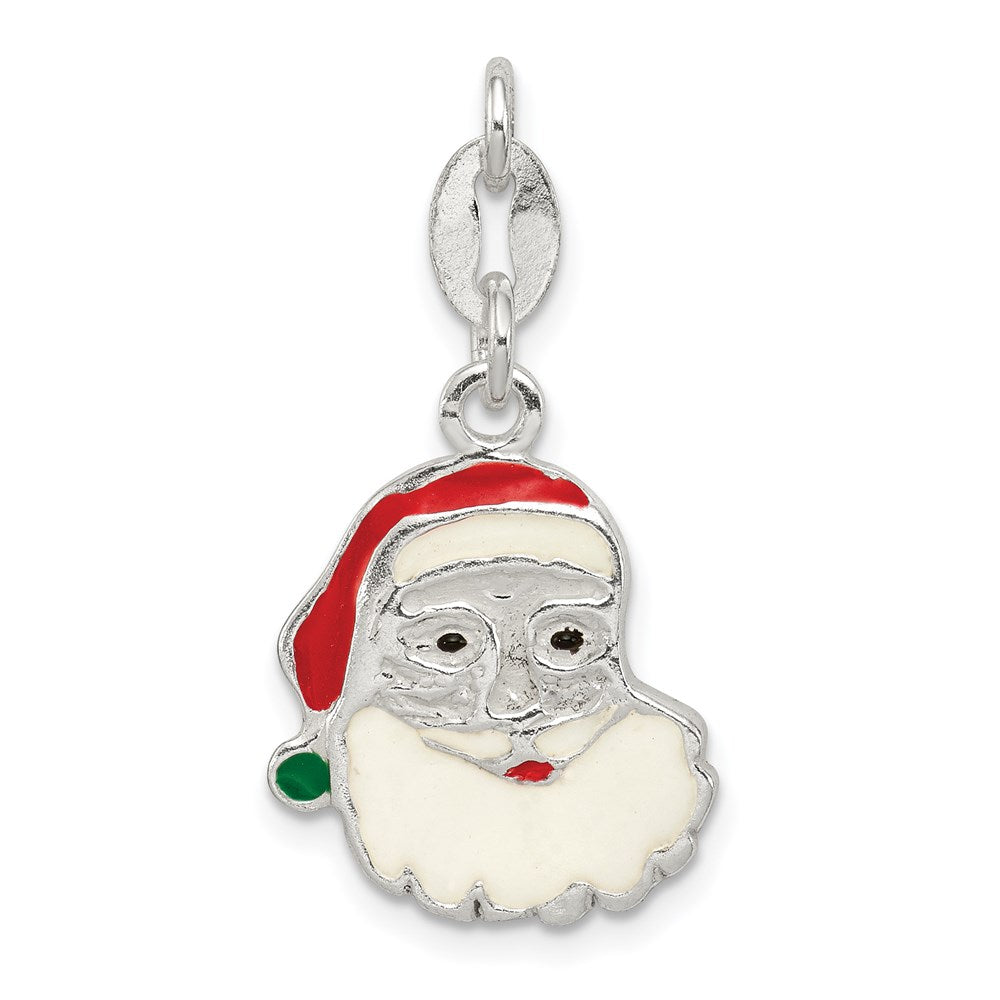 Polished;Enamel;Sterling silver