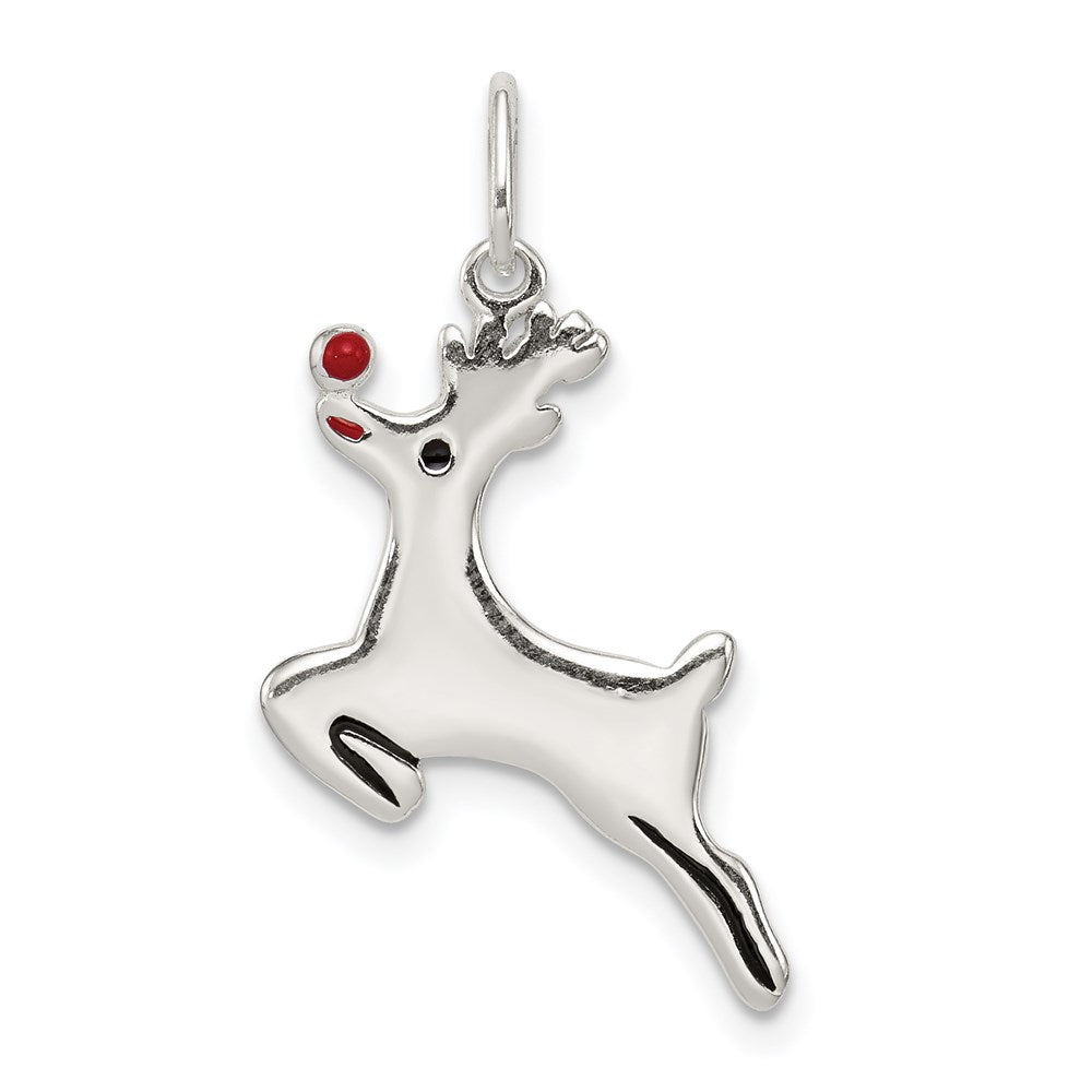 Polished;Enamel;Sterling silver