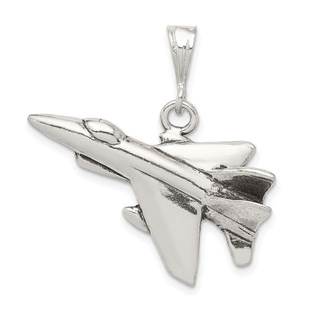 Polished;3-D;Sterling silver;Open bottom;Antiqued