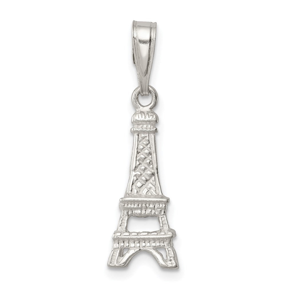 Solid;Polished;3-D;Sterling silver;Textured;Open bottom