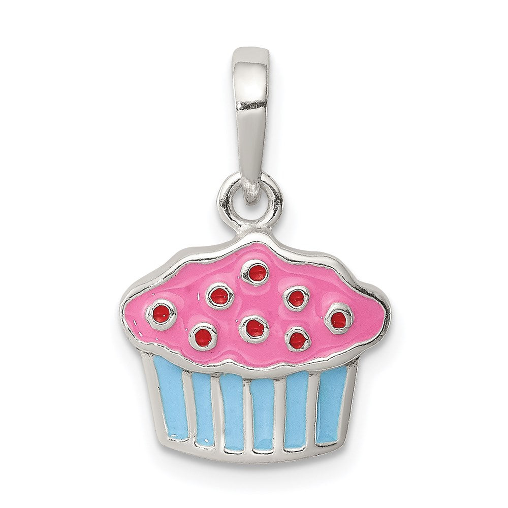 Casted;Polished;Open back;Enamel;Sterling silver;Textured back