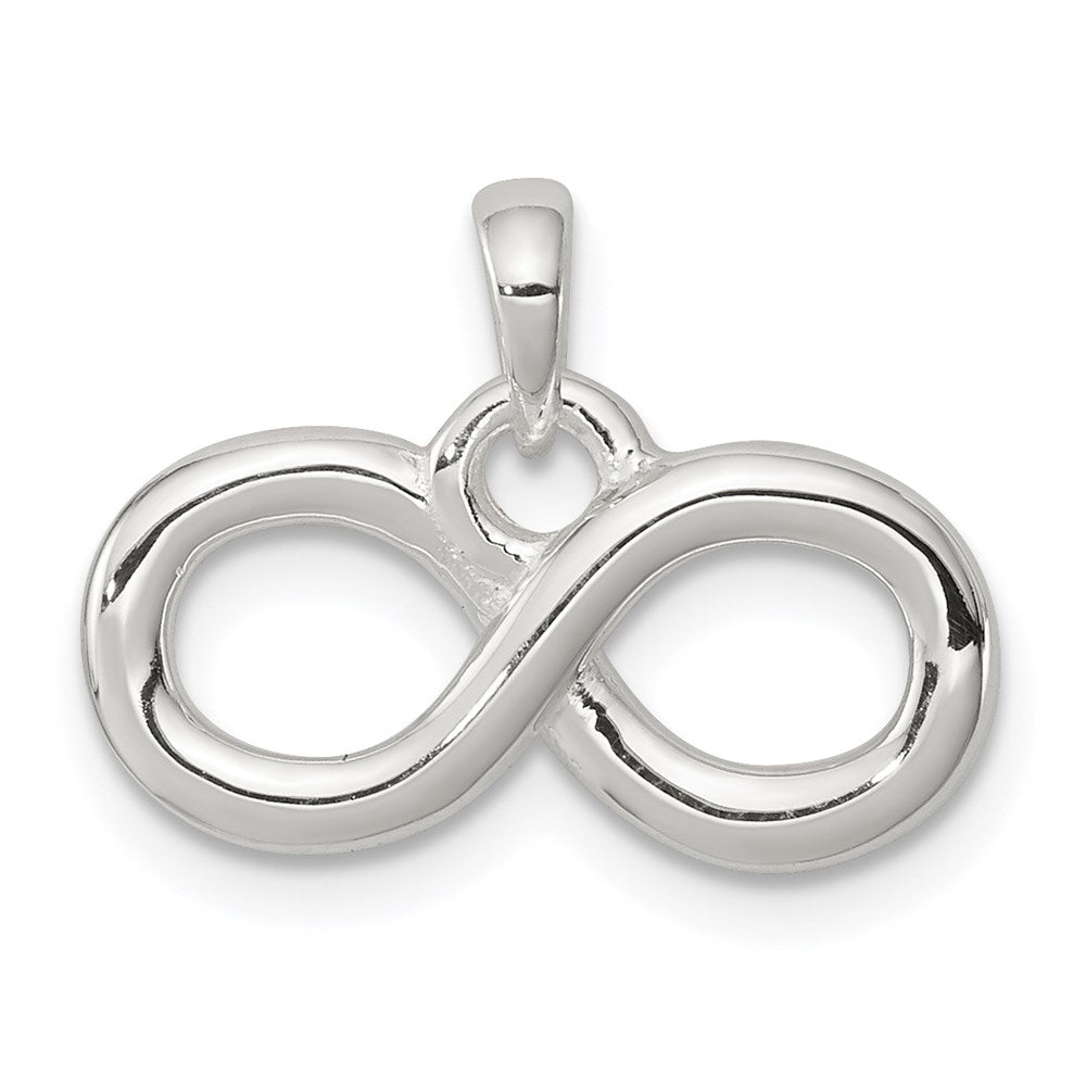 Polished;3-D;Sterling silver