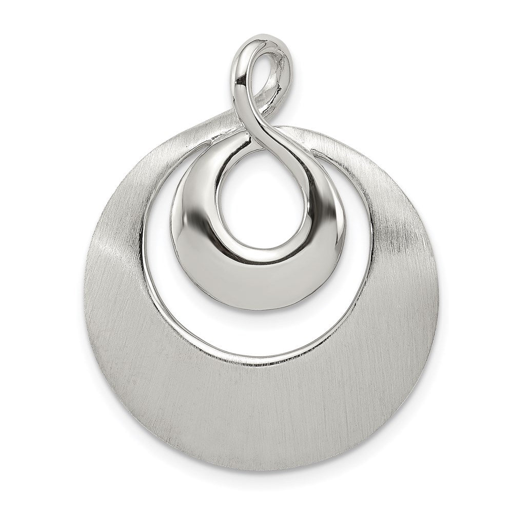 Open back;Sterling silver;Polished & satin;Fits up to 3mm