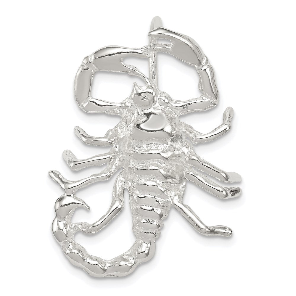 Solid;Casted;Polished;Open back;Sterling silver;Fits up to 4mm;Hidden bail