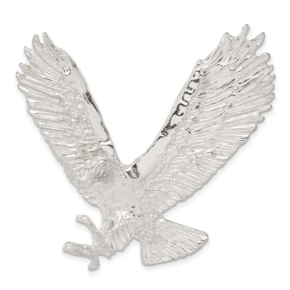 Polished;Open back;Sterling silver;Fits up to 6mm;Hidden bail