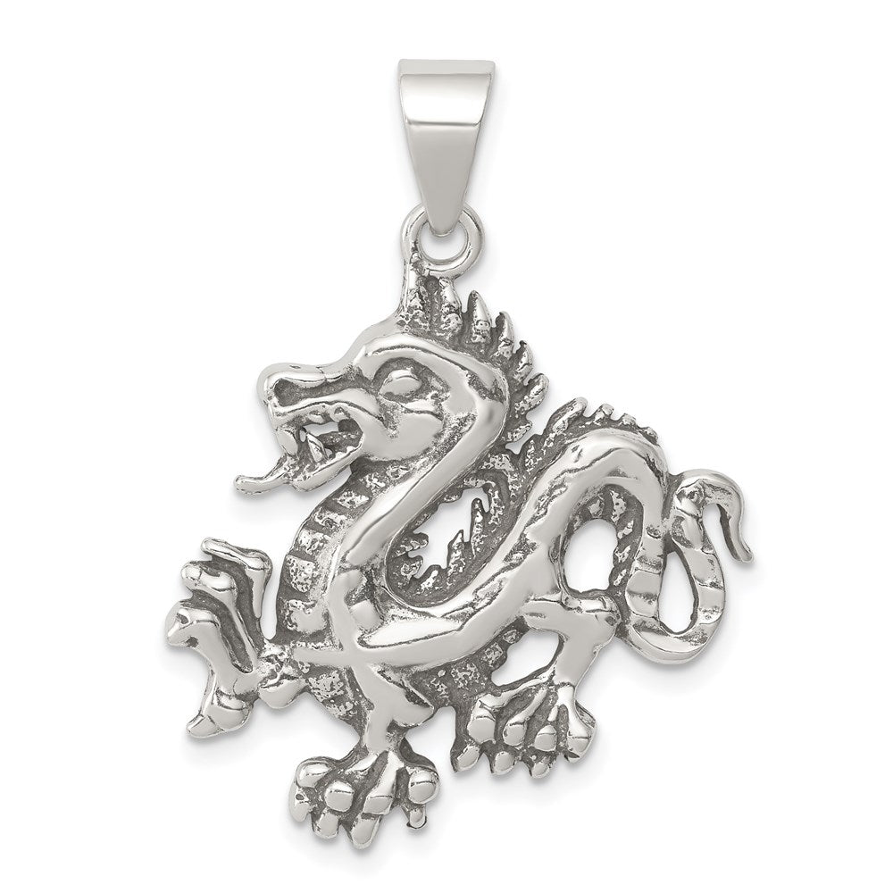 Casted;Polished;Sterling silver;Textured;Antiqued