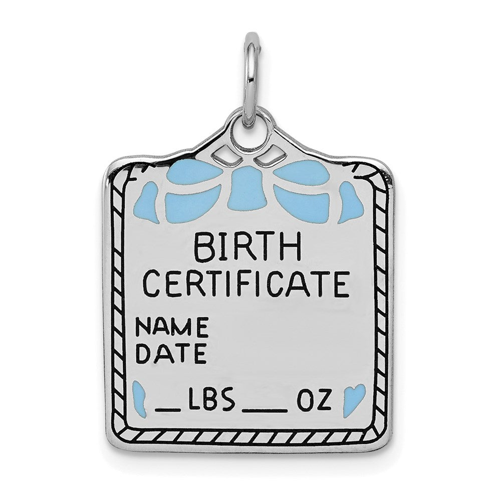 Solid;Casted;Polished;Engravable;Enamel;Sterling silver