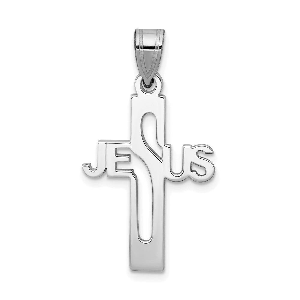 Polished;Sterling silver;Rhodium-plated