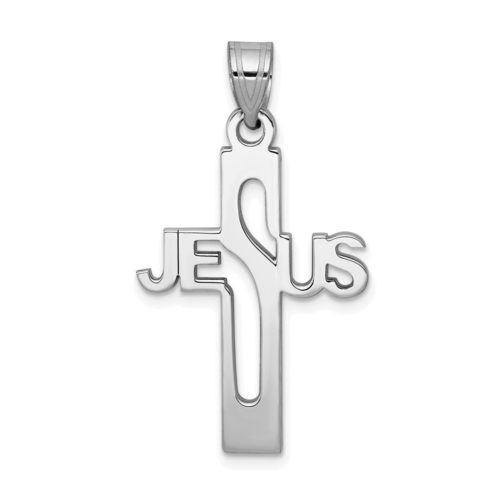 Polished;Sterling silver;Rhodium-plated