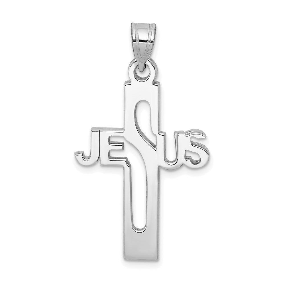 Polished;Sterling silver;Rhodium-plated