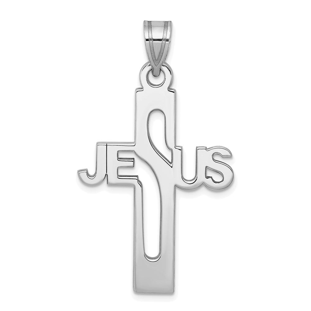 Polished;Sterling silver;Rhodium-plated