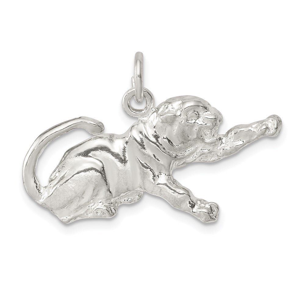Solid;Casted;Polished;Open back;Sterling silver