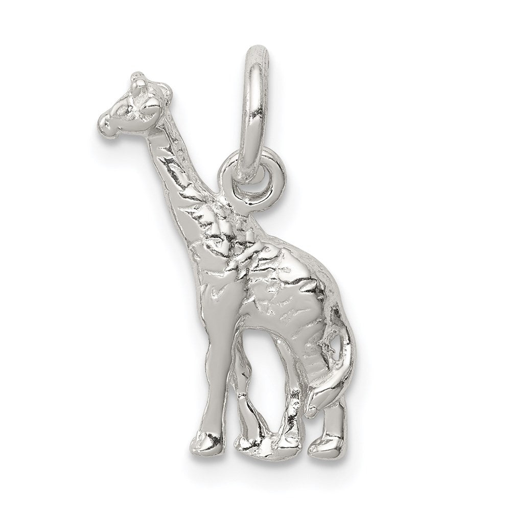 Solid;Casted;Polished;3-D;Sterling silver