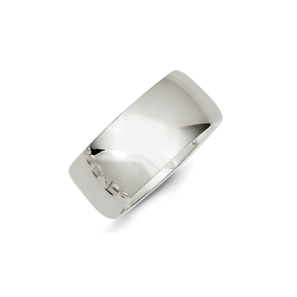 Sterling Silver 10mm Comfort Fit Size 10 Band