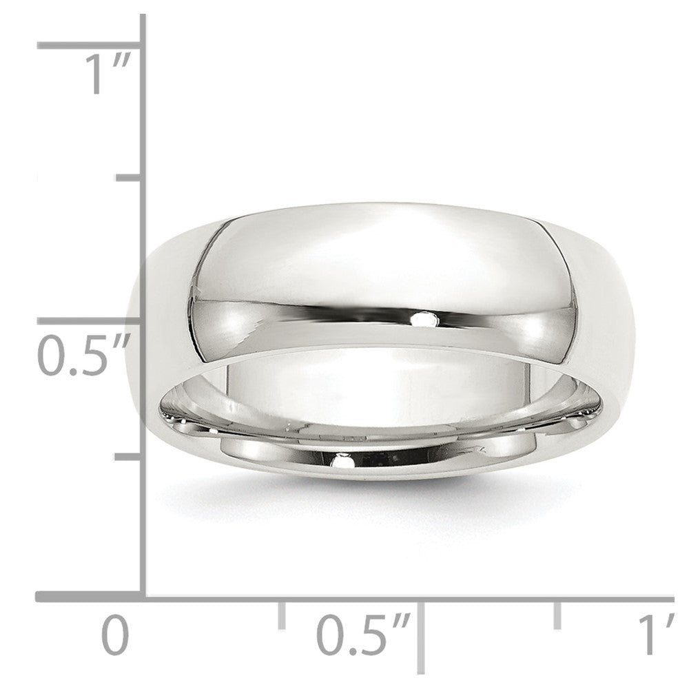 Sterling Silver 7mm Comfort Fit Size 11.5 Band