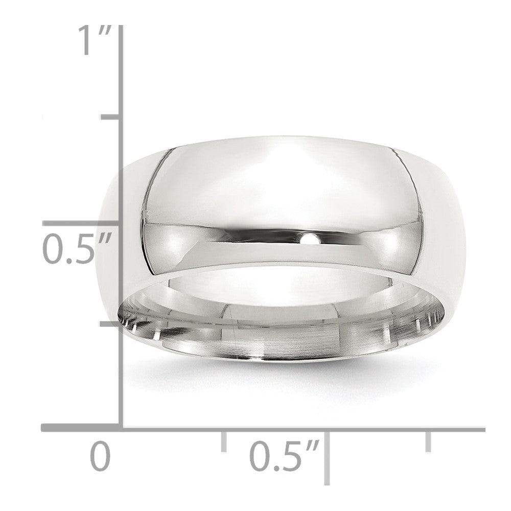 Sterling Silver 9mm Comfort Fit Size 5 Band